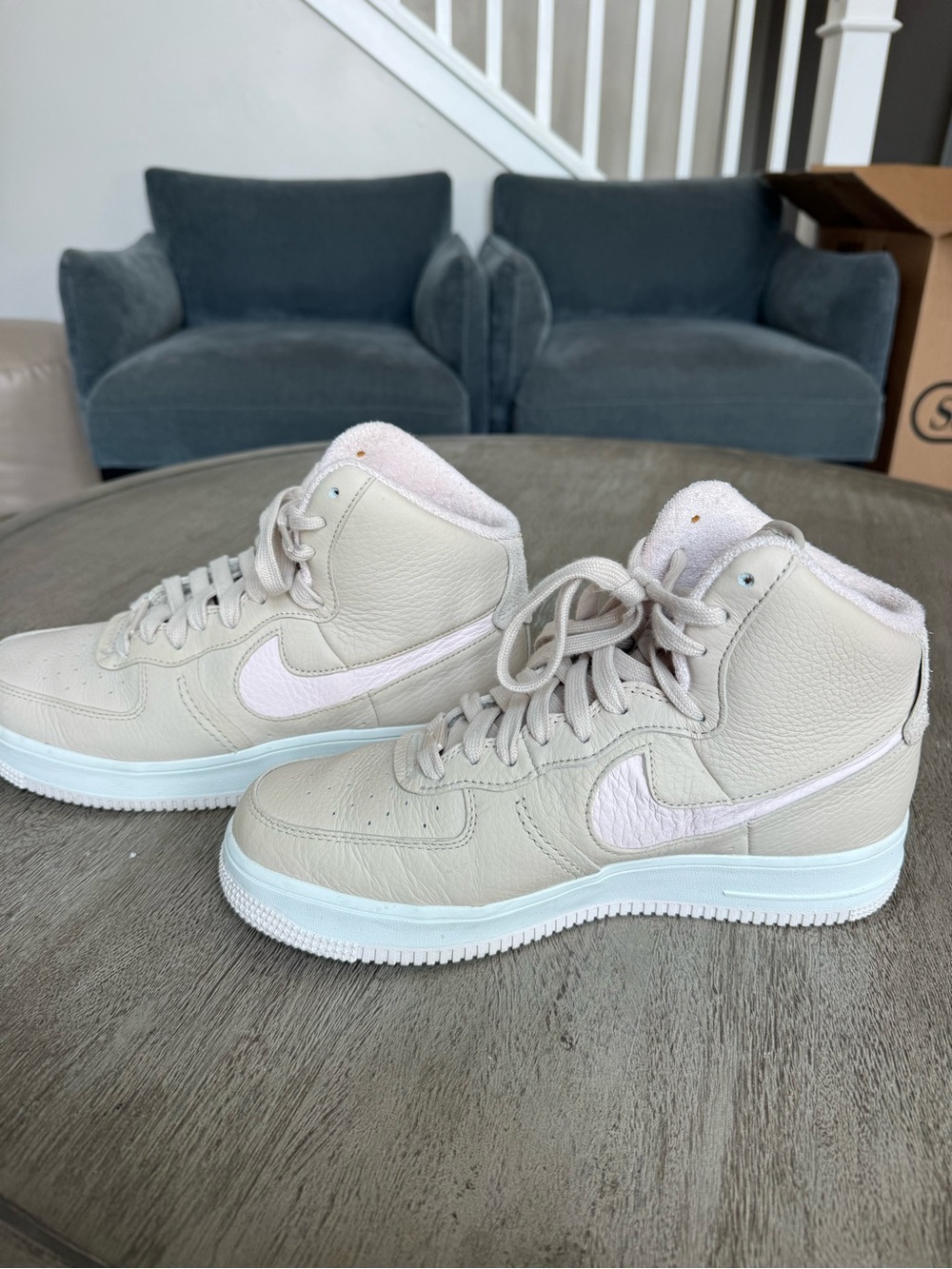Women's Nike AF 1 Sculpt High-Top Sneakers in Sanddrift